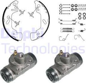 Delphi KP954 - Комплект спирачна челюст vvparts.bg