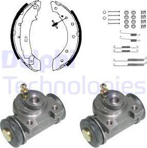 Delphi KP951 - Комплект спирачна челюст vvparts.bg