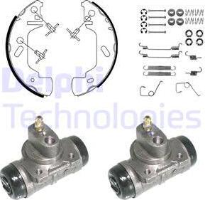 Delphi KP953 - Комплект спирачна челюст vvparts.bg