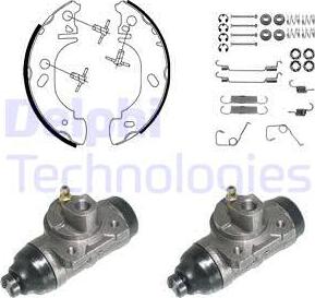 Delphi KP957 - Комплект спирачна челюст vvparts.bg