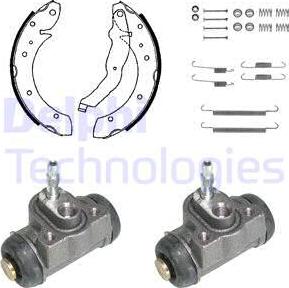 Delphi KP910 - Комплект спирачна челюст vvparts.bg