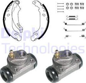 Delphi KP982 - Комплект спирачна челюст vvparts.bg