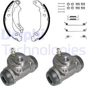 Delphi KP930 - Комплект спирачна челюст vvparts.bg