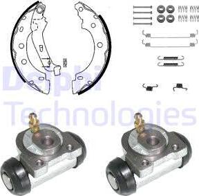 Delphi KP931 - Комплект спирачна челюст vvparts.bg