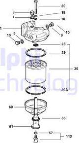 Delphi 5836B325 - Горивен филтър vvparts.bg