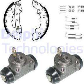 Delphi 645 - Комплект спирачна челюст vvparts.bg