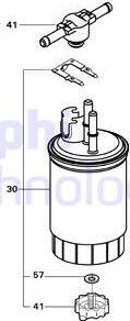 Delphi 6260950 - Горивен филтър vvparts.bg