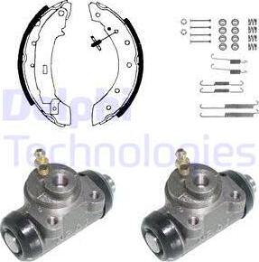 Delphi KP918 - Комплект спирачна челюст vvparts.bg