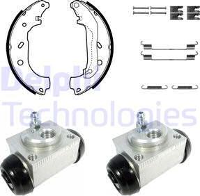 Delphi KP1084 - Комплект спирачна челюст vvparts.bg