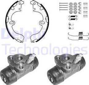 Delphi 1072 - Комплект спирачна челюст vvparts.bg