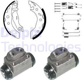 Delphi KP897 - Комплект спирачна челюст vvparts.bg