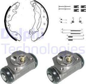 Delphi KP846 - Комплект спирачна челюст vvparts.bg