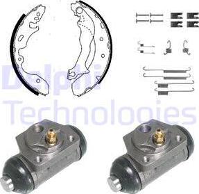 Delphi KP939 - Комплект спирачна челюст vvparts.bg