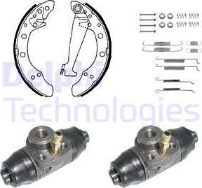 Delphi KP850 - Комплект спирачна челюст vvparts.bg