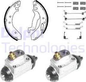 Delphi KP858 - Комплект спирачна челюст vvparts.bg