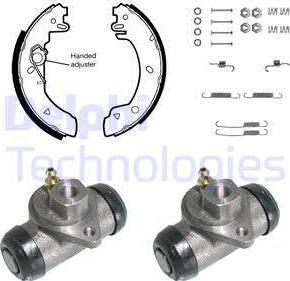 Delphi KP817 - Комплект спирачна челюст vvparts.bg