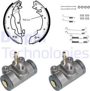 Delphi KP836 - Комплект спирачна челюст vvparts.bg