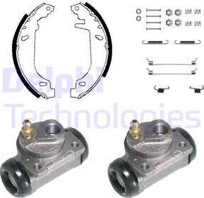 Delphi KP830 - Комплект спирачна челюст vvparts.bg