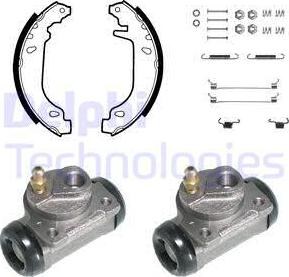 Delphi KP828 - Комплект спирачна челюст vvparts.bg