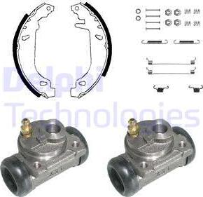 Delphi KP823 - Комплект спирачна челюст vvparts.bg