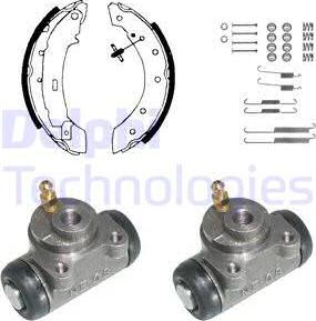 Delphi KP874 - Комплект спирачна челюст vvparts.bg