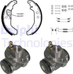 Delphi KP780 - Комплект спирачна челюст vvparts.bg