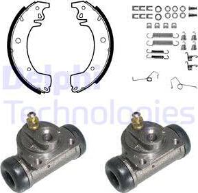 Delphi KP773 - Комплект спирачна челюст vvparts.bg