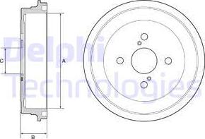 Delphi BF547 - Спирачен барабан vvparts.bg