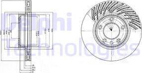 Delphi BG9949 - Спирачен диск vvparts.bg