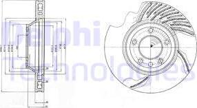 Delphi BG9950 - Спирачен диск vvparts.bg