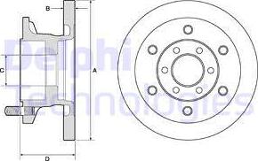 Delphi BG9911 - Спирачен диск vvparts.bg