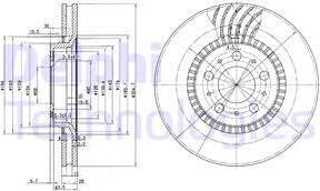 Delphi BG9514C - Спирачен диск vvparts.bg