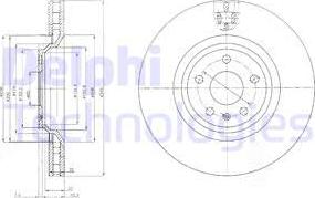 Delphi BG9054 - Спирачен диск vvparts.bg