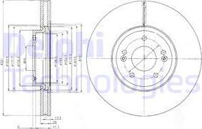 Delphi BG9056 - Спирачен диск vvparts.bg