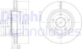 Delphi BG9058 - Спирачен диск vvparts.bg