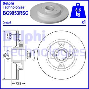 Delphi BG9053RSC - Спирачен диск vvparts.bg