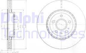 Delphi BG9068 - Спирачен диск vvparts.bg