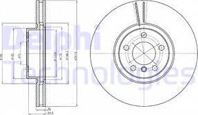 Delphi BG9063C-18B1 - Спирачен диск vvparts.bg