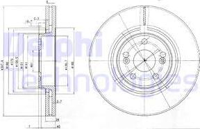 Delphi BG9016 - Спирачен диск vvparts.bg