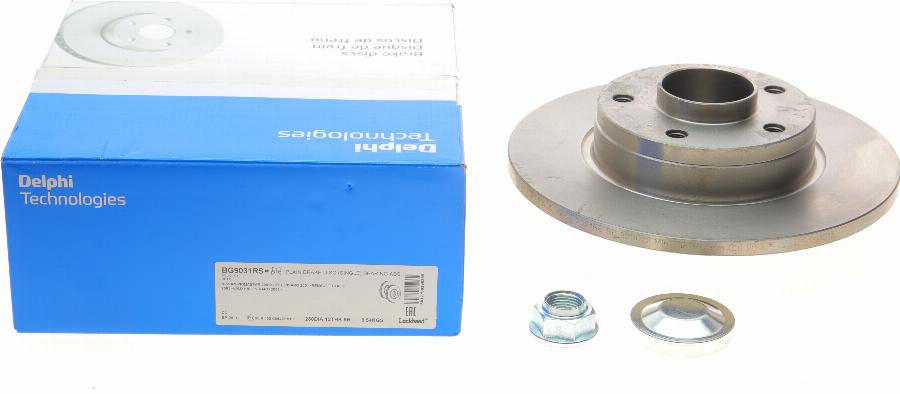 Delphi BG9031RS - Спирачен диск vvparts.bg