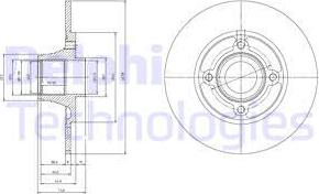 Delphi BG9033RS - Спирачен диск vvparts.bg