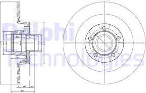 Delphi BG9024RSC - Спирачен диск vvparts.bg