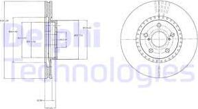 Delphi BG9074 - Спирачен диск vvparts.bg