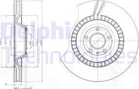 Delphi BG9070C - Спирачен диск vvparts.bg