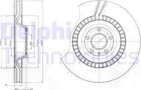 Delphi BG9070 - Спирачен диск vvparts.bg