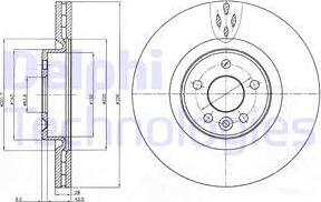 Delphi BG9077C - Спирачен диск vvparts.bg