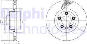 Delphi BG9100C - Спирачен диск vvparts.bg