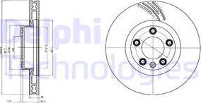 Delphi BG9101C - Спирачен диск vvparts.bg