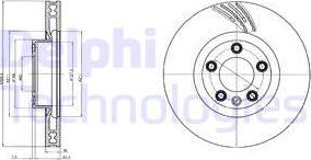 Delphi BG9101 - Спирачен диск vvparts.bg