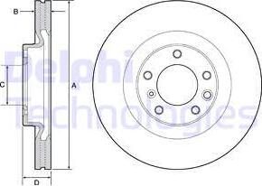 Delphi BG9119C - Спирачен диск vvparts.bg